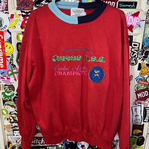 Vintage Guess Crewneck 80’s (Cricket Champions)